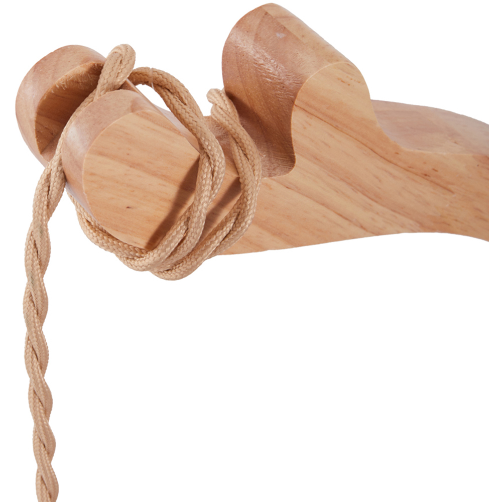 Living and Home Bamboo Lantern E27 Plug-In Wall Light Image 6