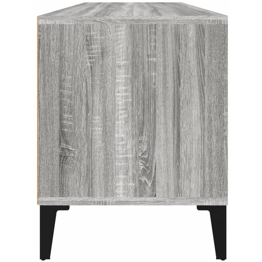 vidaXL 2 Drawer 2 Shelf Grey Sonoma TV Cabinet Image 7