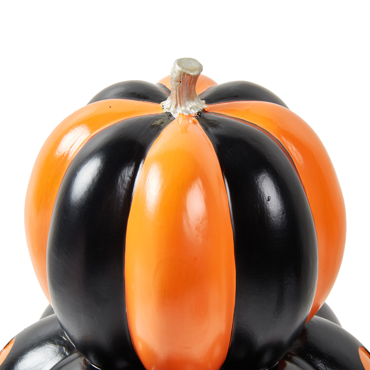 Stacked Pumpkin Decoration Orange Image 3
