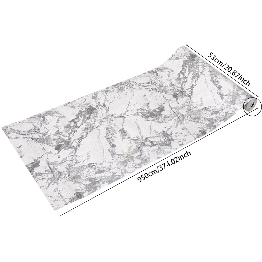 Living and Home Stone-Inspired Rectangle 3D Embossed Grey Non-Pasted Wallpaper Image 8