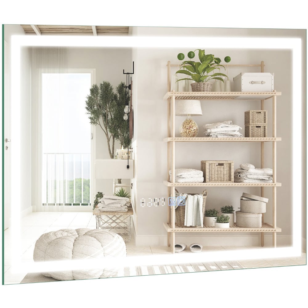 Costway 3 Colour LED Bathroom Wall Mirror 60 x 40cm Image 1