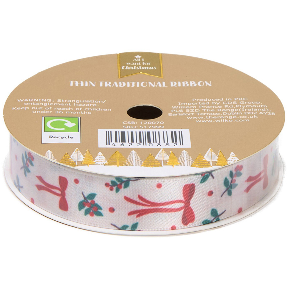 Thin Traditional Decorating Ribbon Image 4