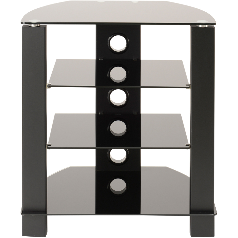 TTAP Black 4 Shelf HiFi Entertainment Rack Image 2