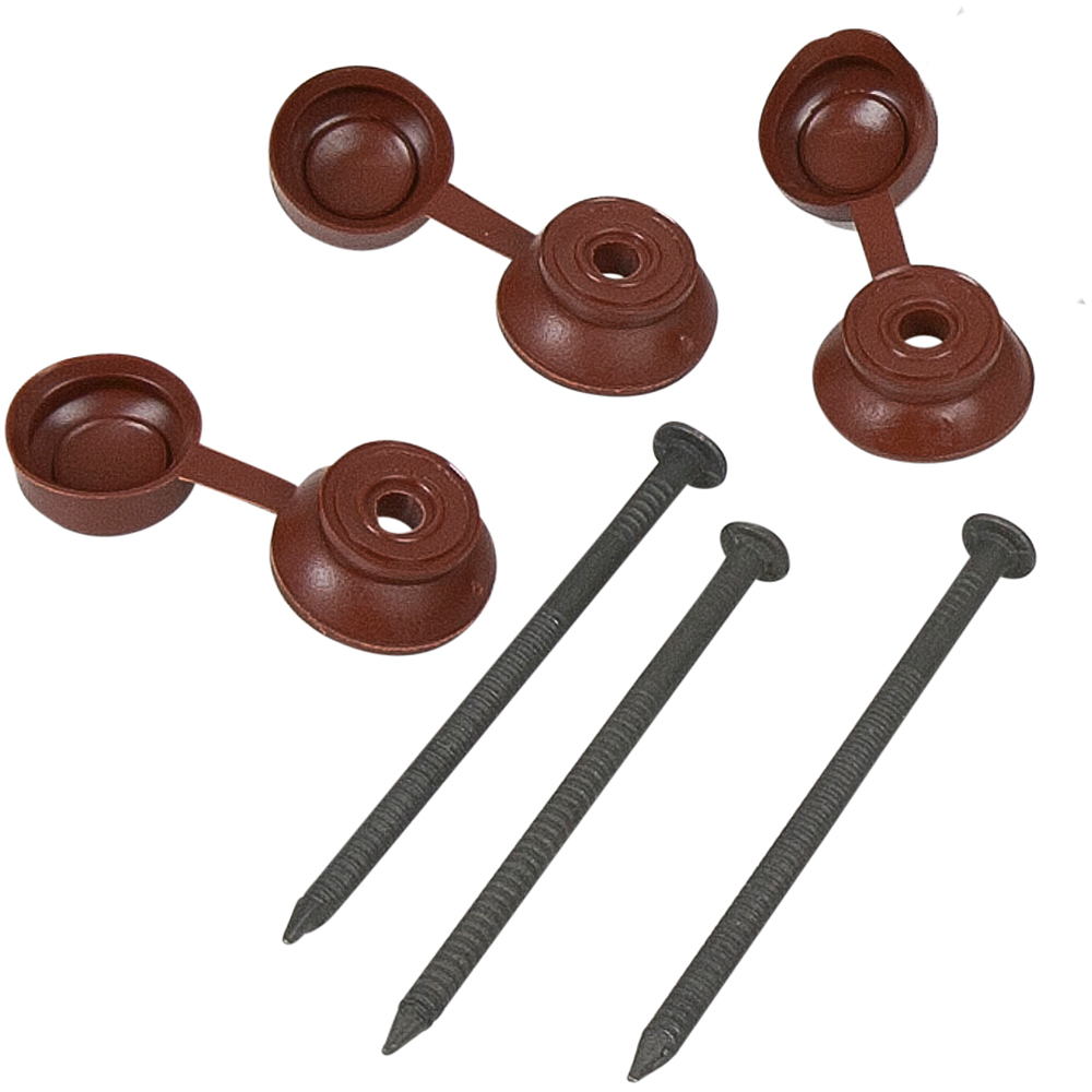 Coroline Red and Brown Bitumen Sheet Fixings 400 Pack Image 1