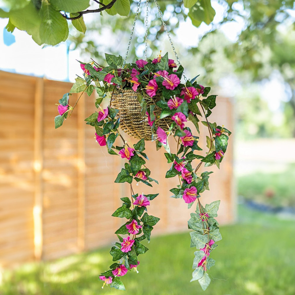 Marco Paul Purple Hanging Basket Image 2