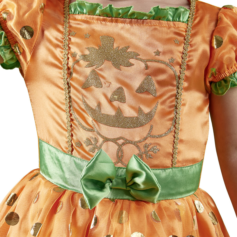 Wilko Toddler Pumpkin Dress Age 2-3yrs Image 3