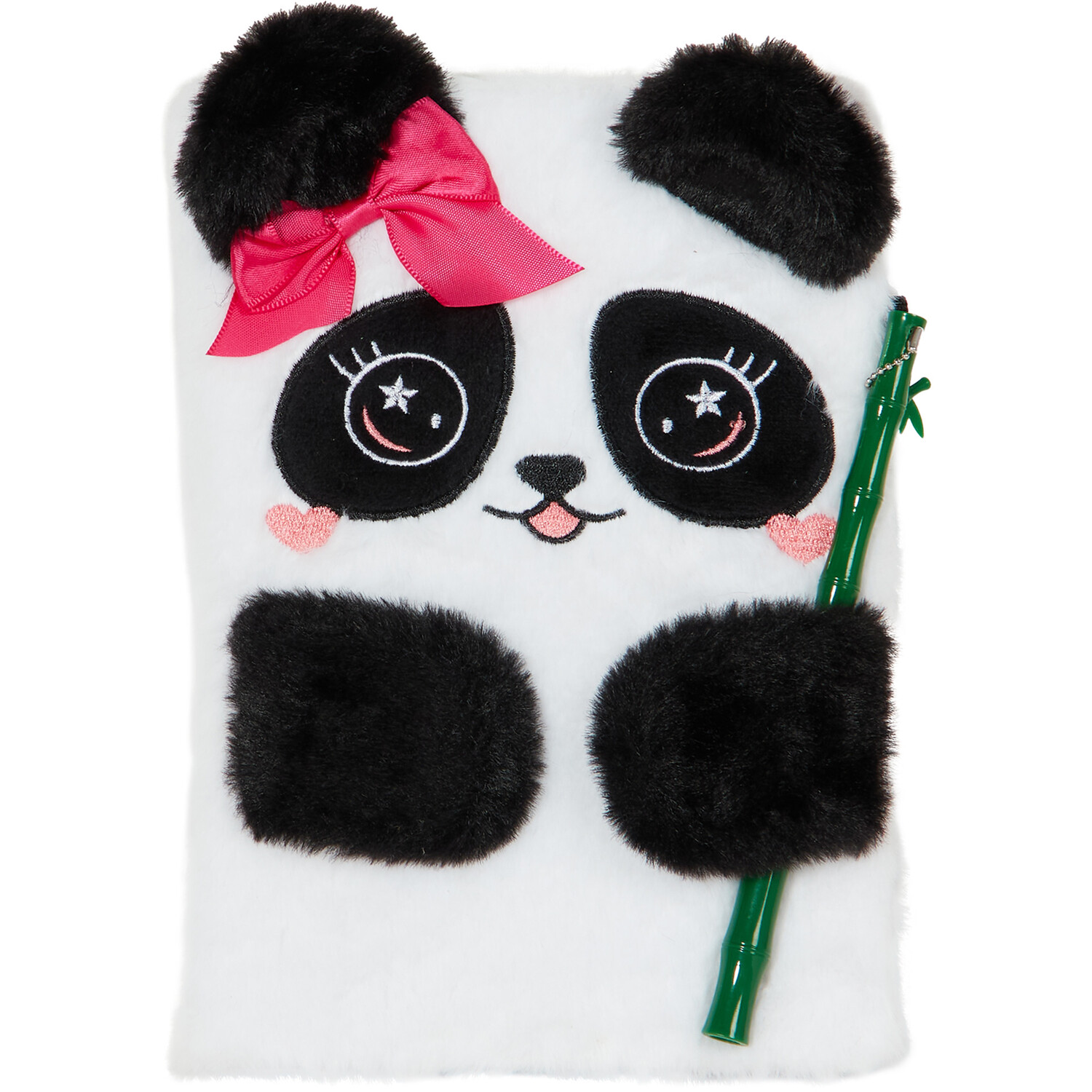 Panda Plush A5 Notebook with Pen Image 1