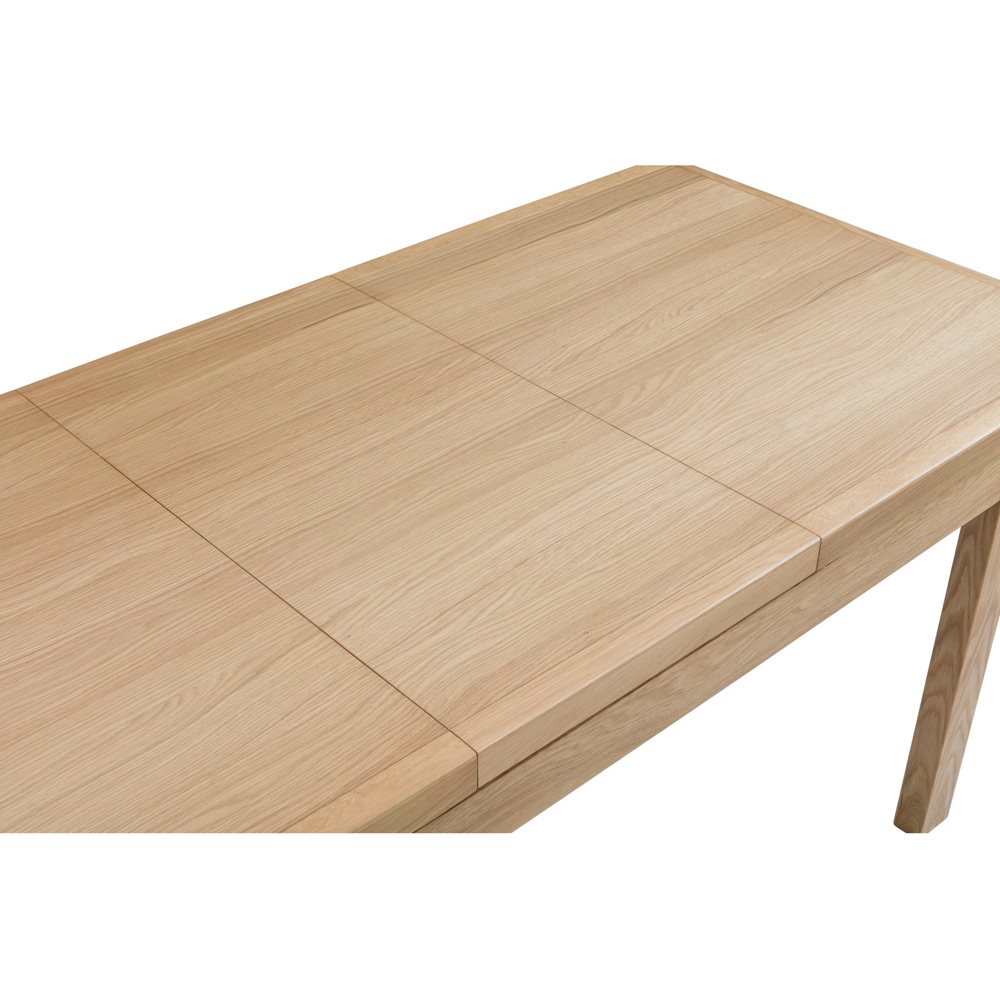 Julian Bowen 4 Seater Curve Oak Extending Dining Table Image 6