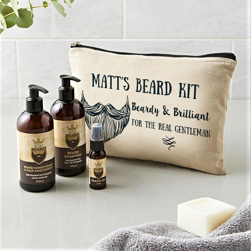 Personalised Memento Personalised Beardy and Brilliant Beard Kit Image 2