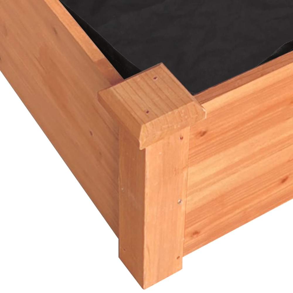 vidaXL Brown Fir Wood Raised Garden Bed 25 x 60 x 240cm Image 5