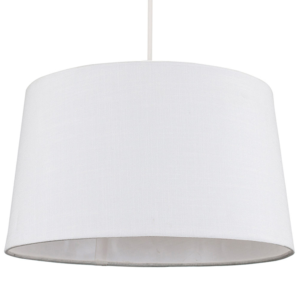 ValueLights Doretta White Tapered Lamp Shade Image 1