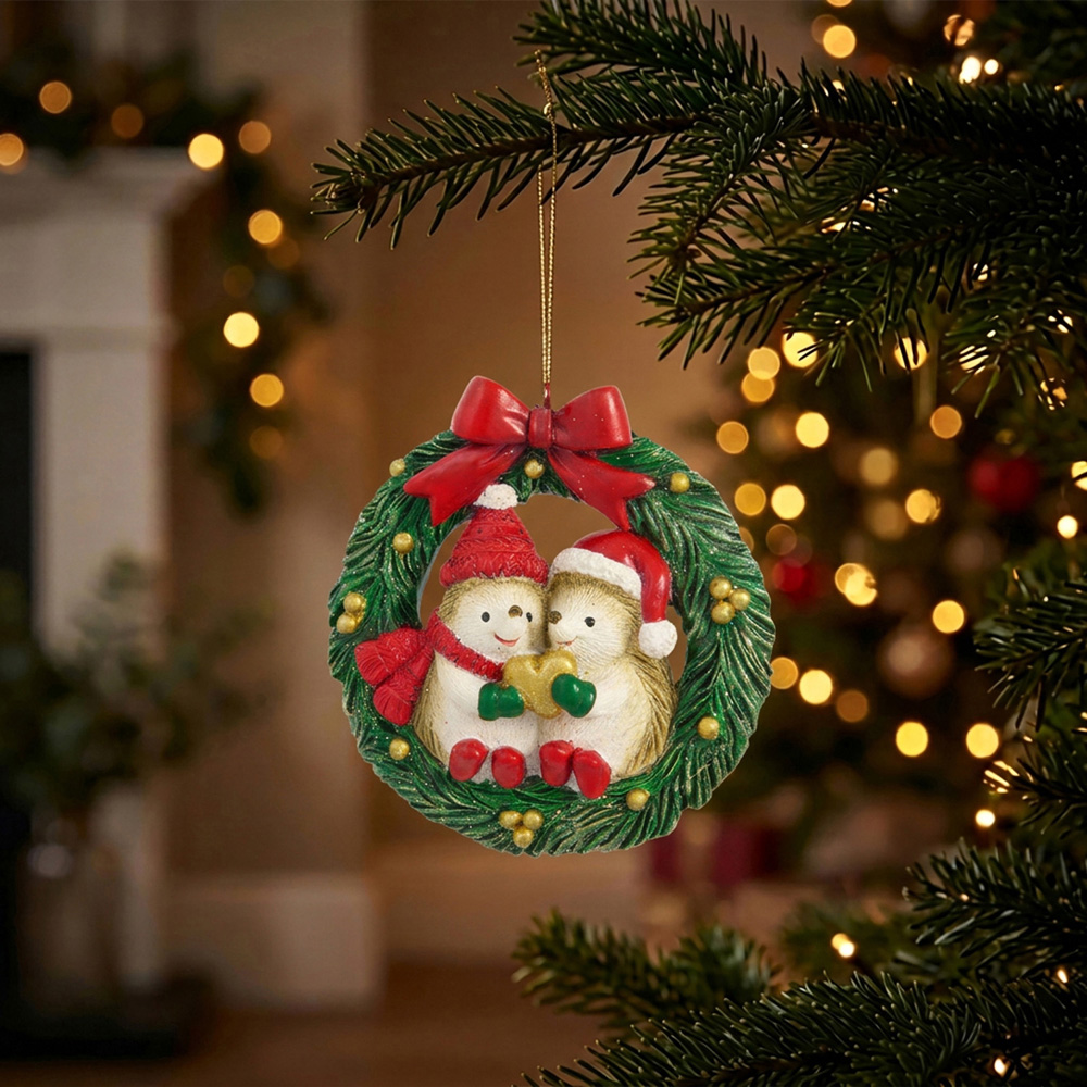 Cosy Christmas Hedgehog Decoration Image 2
