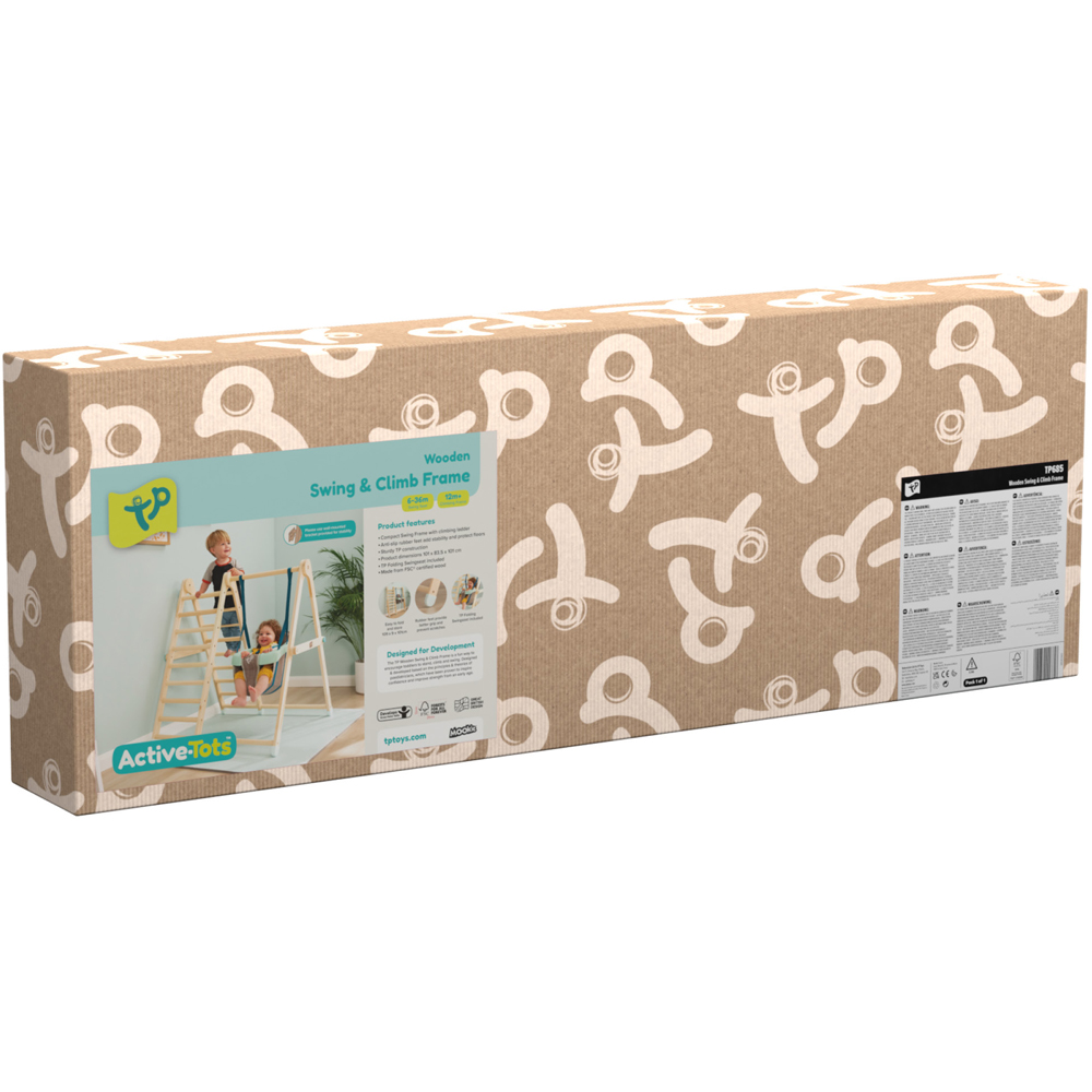 Active Tots Wooden Swing and Climb Set Image 7