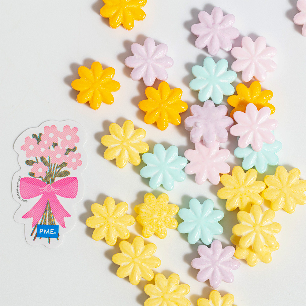 PME Pastel Flowers Sprinkle Charms Image 2