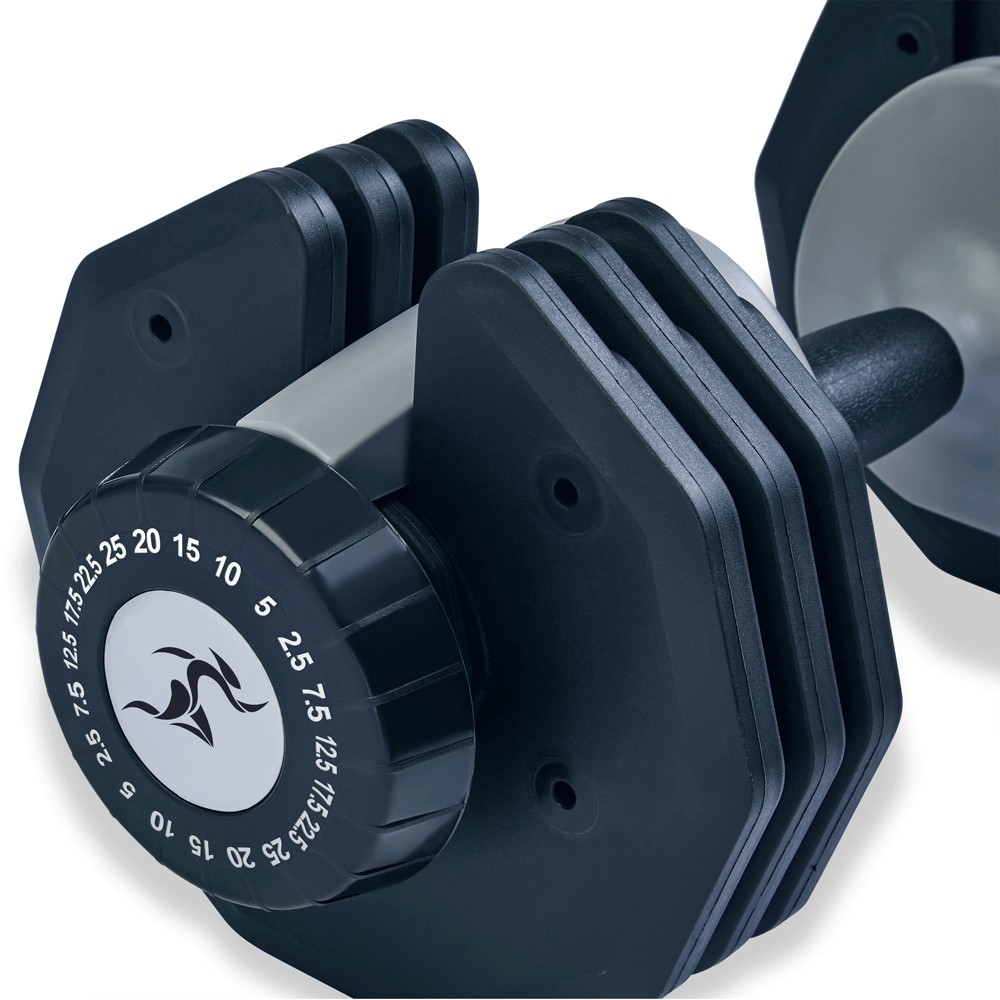 Strongology Urban25 Black and Grey Adjustable Smart Dumbbell 2.5 to 25kg Image 4