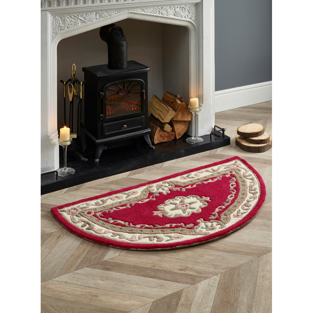 Origins Shensi Wine Half Moon Rug 67 x 127cm Image 2