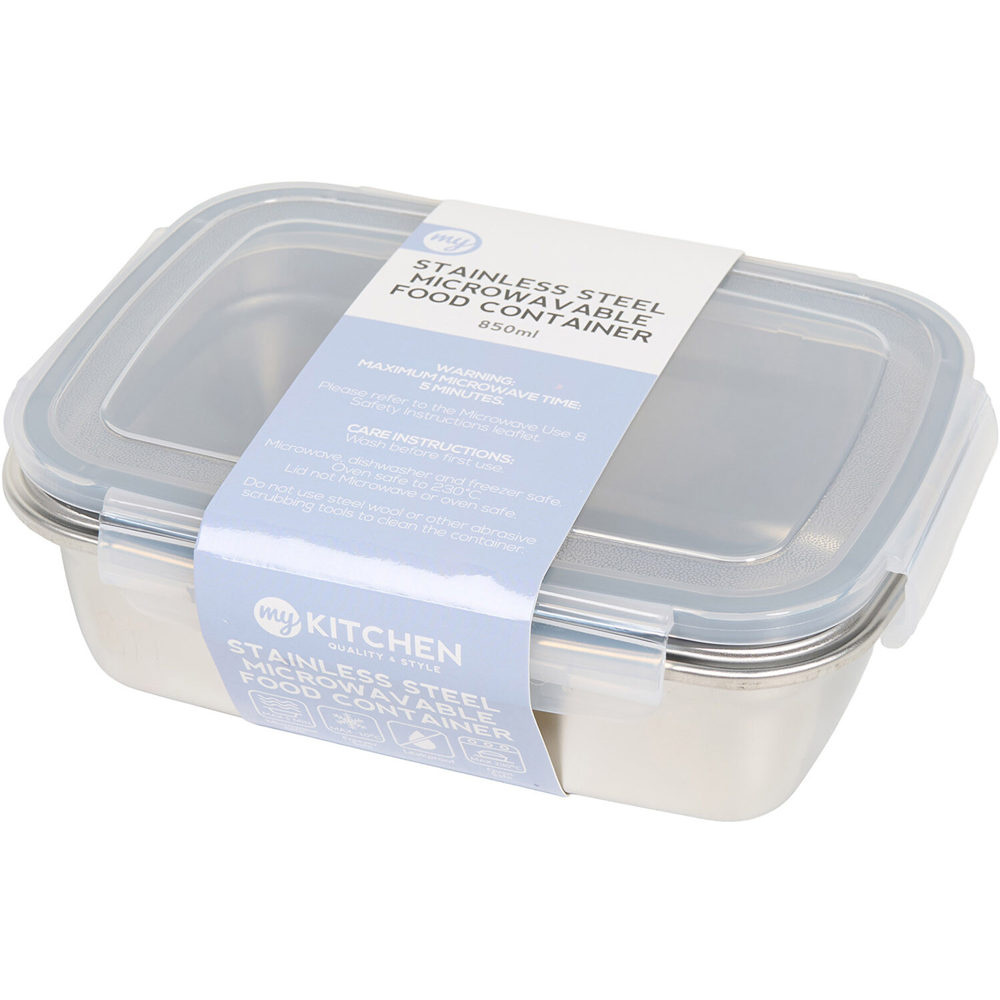 My Kitchen Stainless Steel Food Container 850ml Image 1