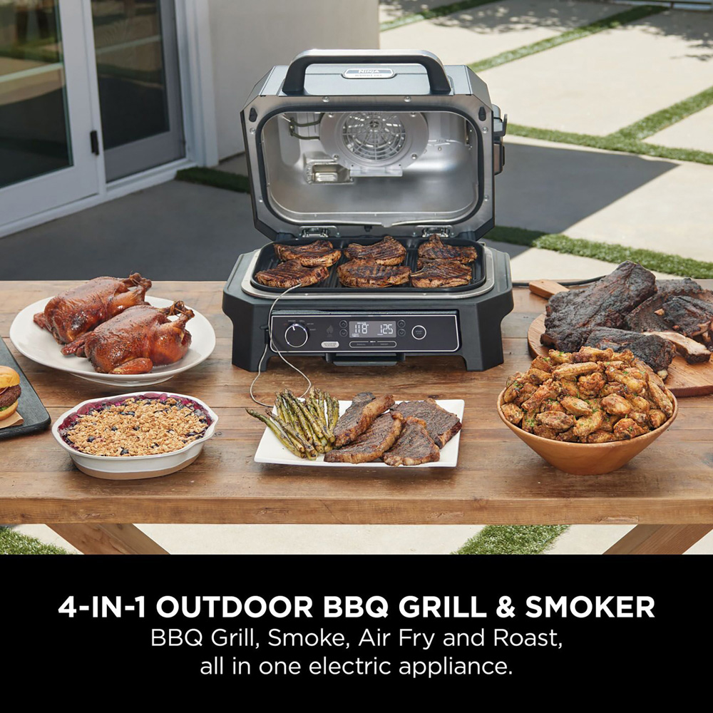 Ninja Woodfire Pro XL OG850UK 4 in 1 Outdoor Electric BBQ Grill and Smoker with Smart Cook System Image 5