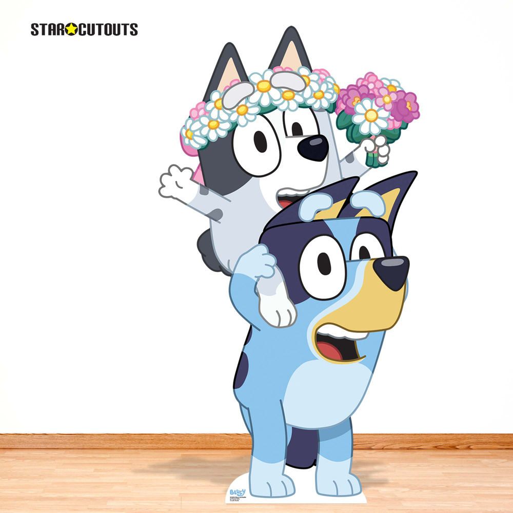 Star Cutouts Bluey and Muffin Cardboard Cutout 4.6ft Image 2