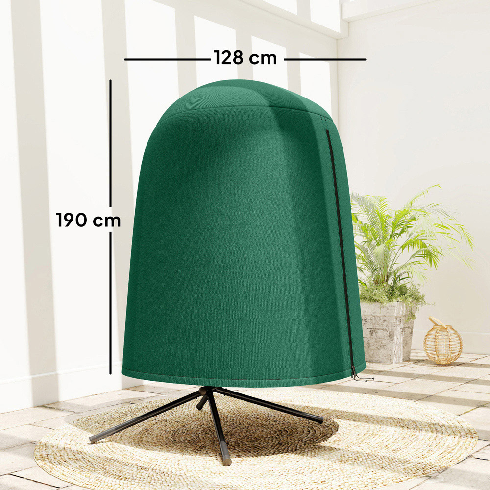 Outsunny Green Waterproof Garden Hanging Egg Chair Cover Image 9