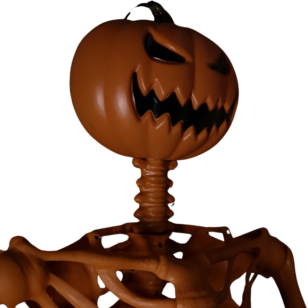 Samuel Alexander Posable Pumpkin Skeleton Halloween Decoration 5ft Image 3
