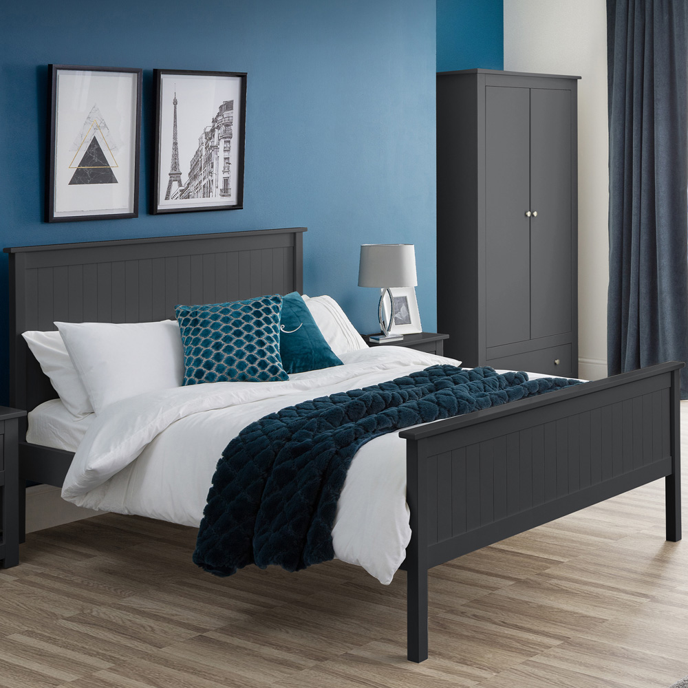 Julian Bowen Maine Double Anthracite Bed Image 1