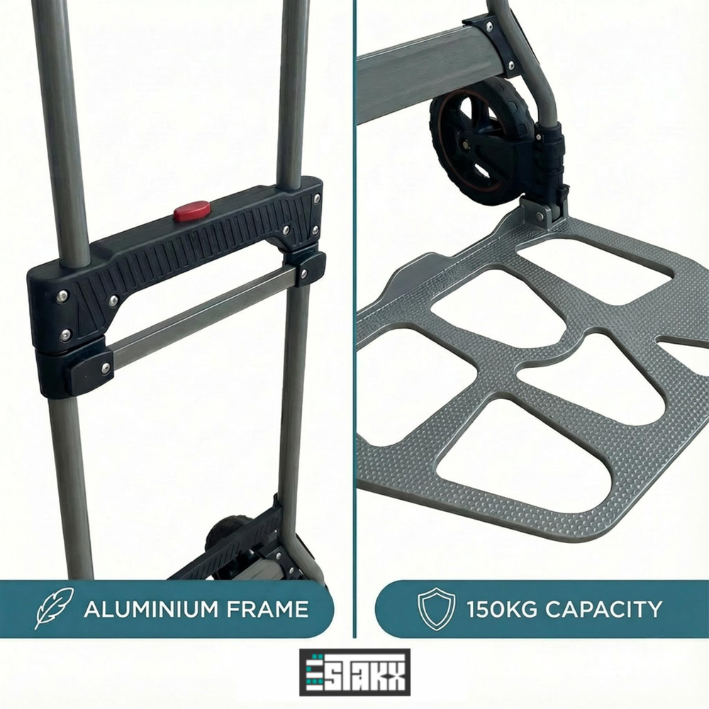 House Of Home Folding Hand Trolley 150kg Image 4