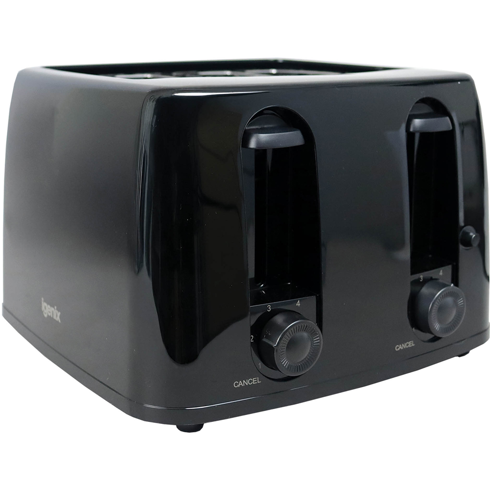 Igenix IGT0445B Black 4 Slice Toaster Image 3