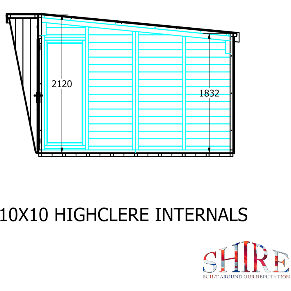 Shire Highclere 9.8 x 10ft Summerhouse Image 8