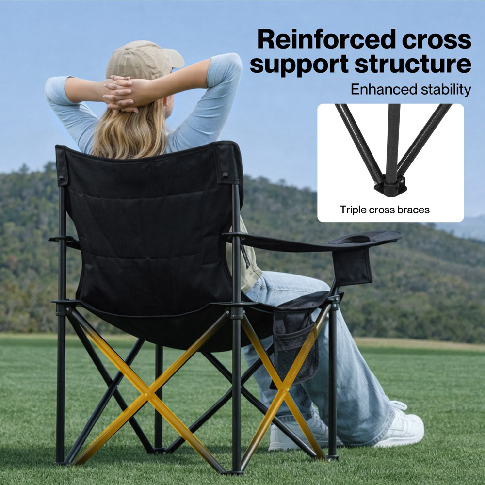 Levede Oversized Foldable Camping Chair Image 5