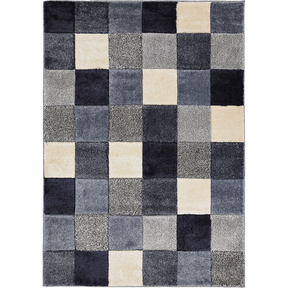 Homemaker Newport Blue Blocks Rug 160 x 230cm Image 2