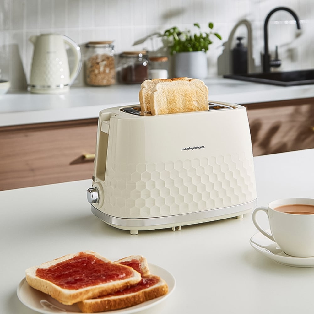 Morphy Richards Hive 220032 Cream 2 Slice Toaster Image 2