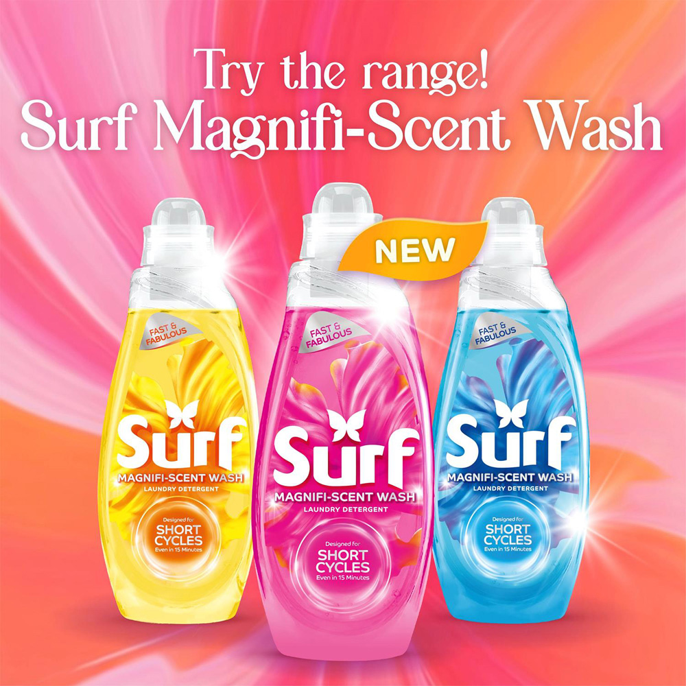 Surf Magnifi-Scent Wash Floral Fusion Liquid Laundry Detergent 40 Washes 1.08L 8 Pack Image 7