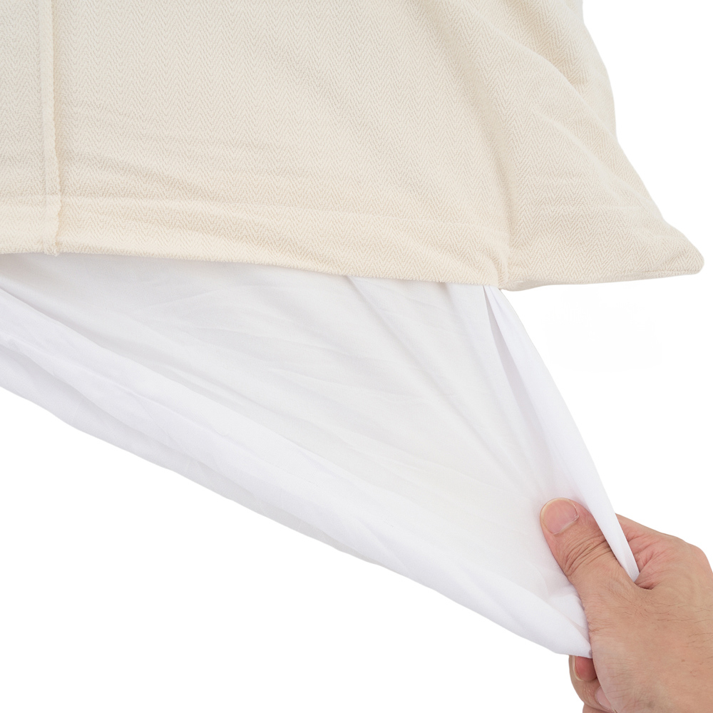 Living and Home Beige Chenille Headboard Pillow 60 x 180cm Image 6