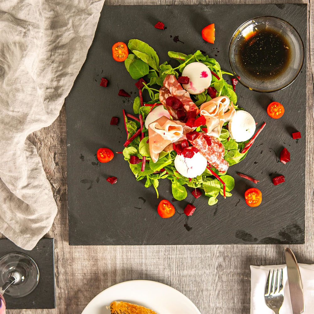 Argon Tableware Linea Square Slate Placemat 30cm 24 Pack Image 4