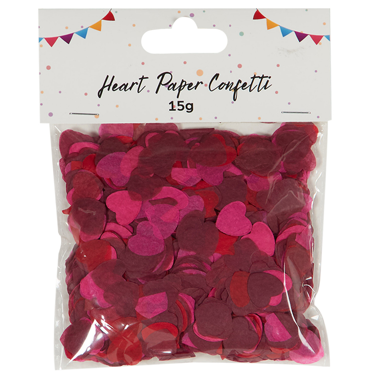 Heart Paper Confetti - Red and Pink Image 1