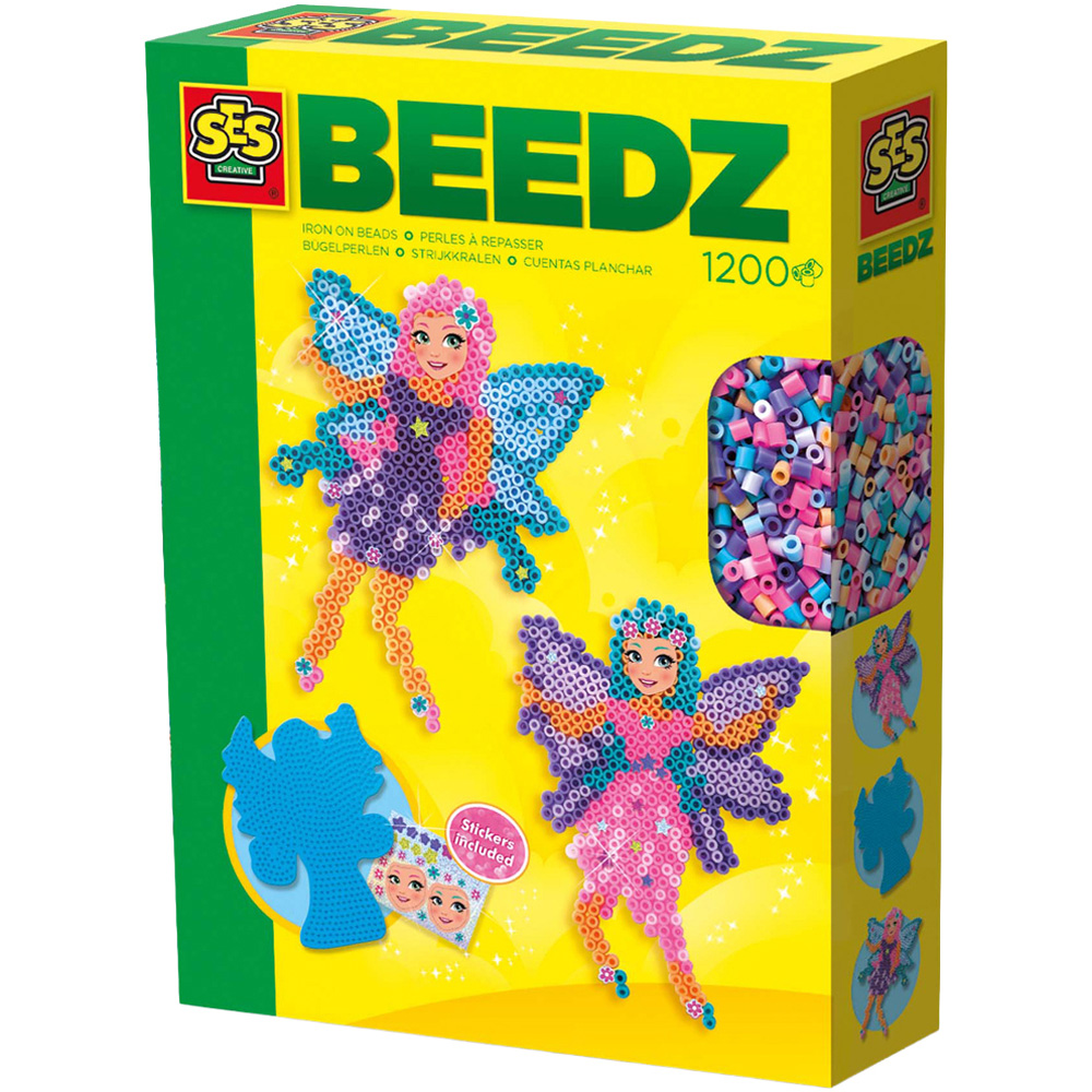 SES Creative Beedz Fairies Iron On Beads Kit 1200 Piece Image 1