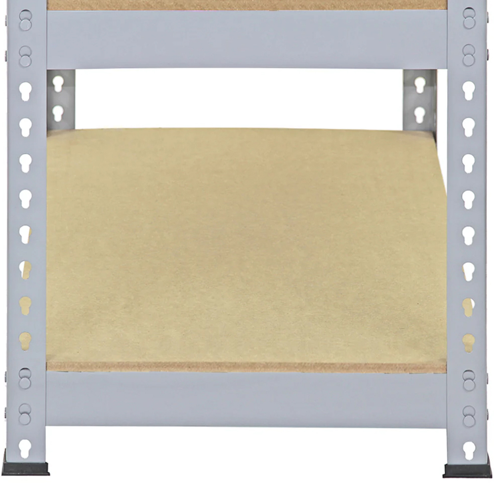 Monster Shop Q-Rax 5 Tier Grey Metal Racking Units 10 Pack Image 6