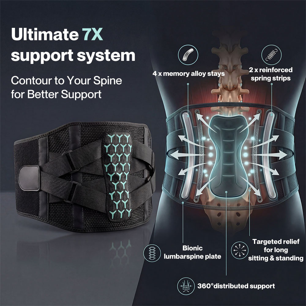 Traderight Centra Lower Back Support Belt 130 x 25cm Image 4