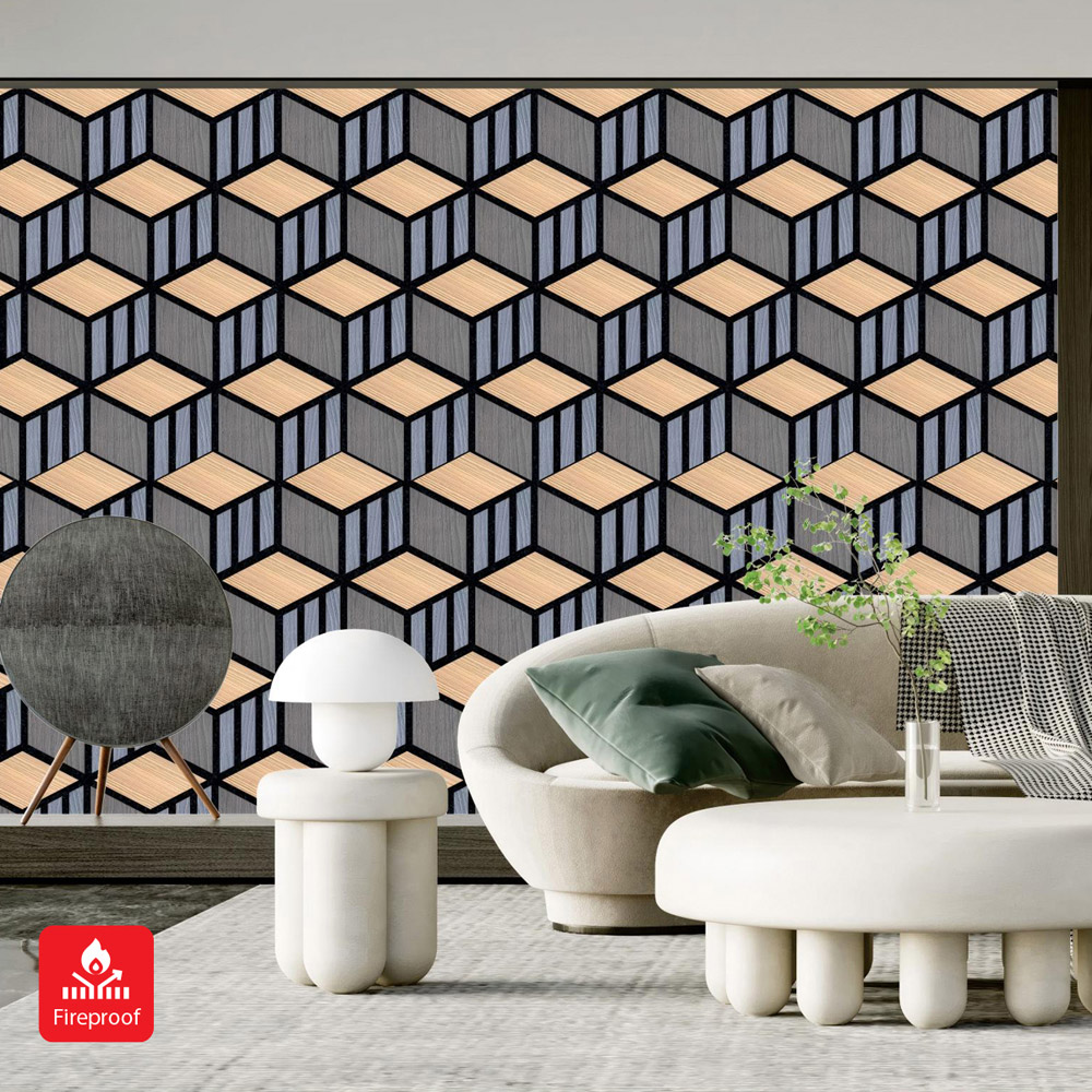 Britwall HexaCube Acoustic Wall Panel 685 x 740mm Image 3