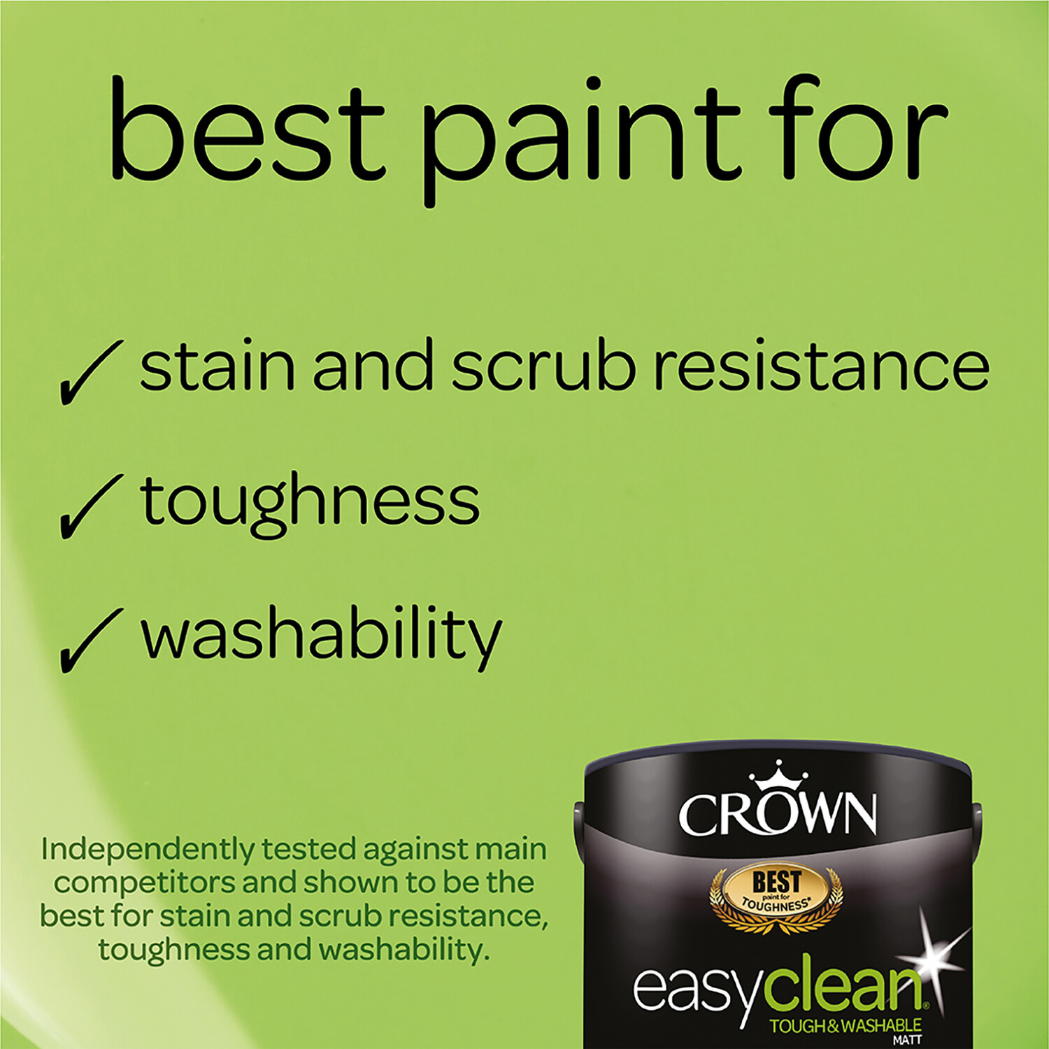 Crown Easyclean Soft Linen Matt Emulsion Multisurface Paint 2.5L Image 4
