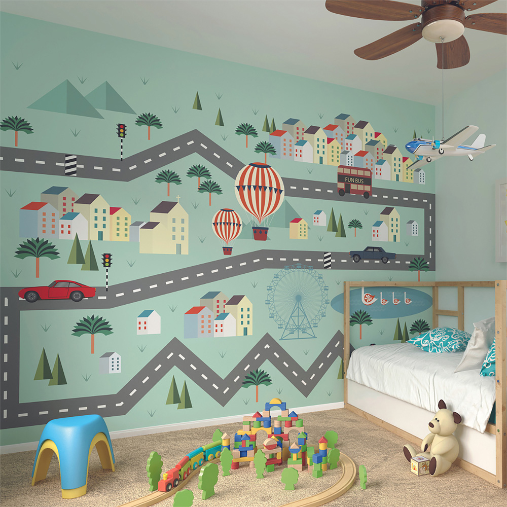 Origin Murals Mini Adventure Multicolour Wall Mural Image 1