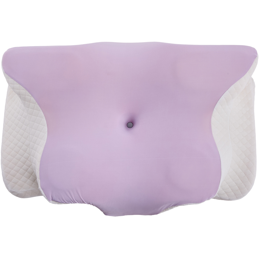 Living and Home Purple and White Butterfly Memory Foam Pillow 62 x 37cm Image 3