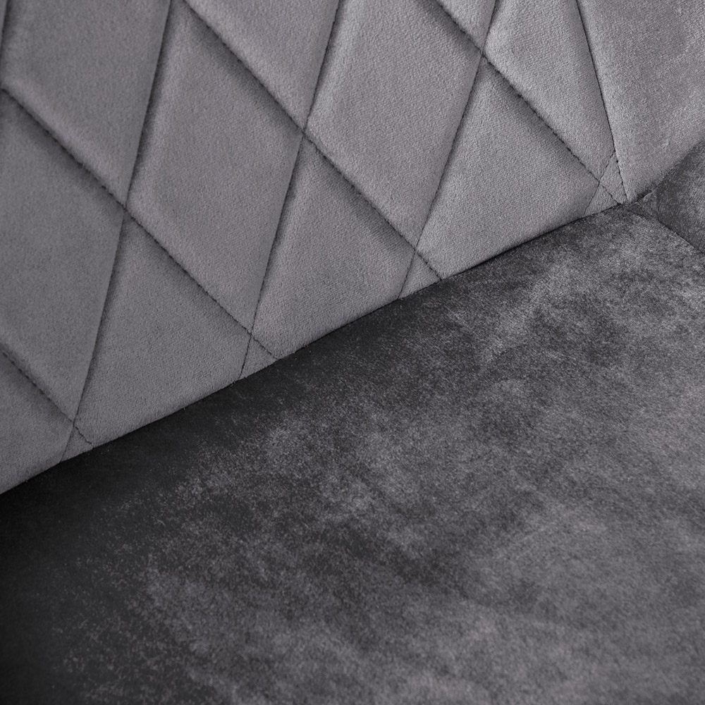 Furniturebox Copeland Cesano Marble Effect 4 Seater Dining Set White Grey and Black Image 7