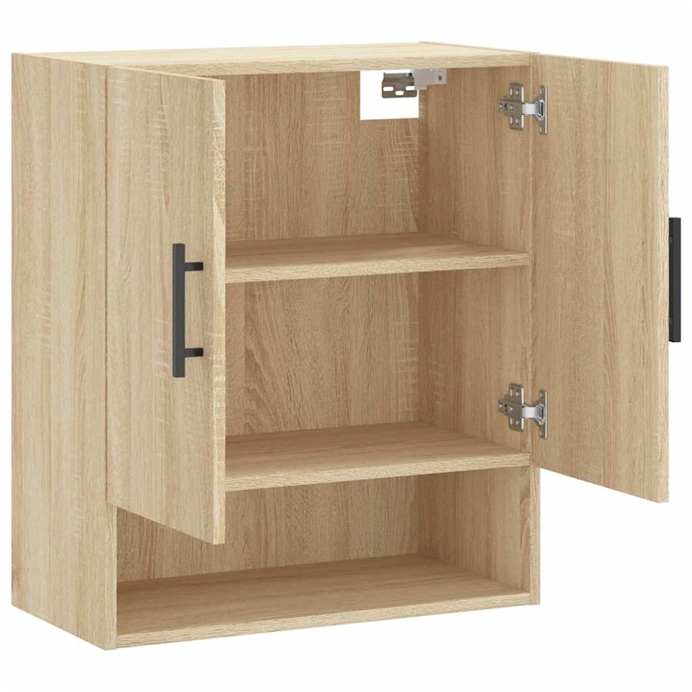 vidaXL 2 Door Single Shelf Sonoma Oak Wall Cabinet Image 5