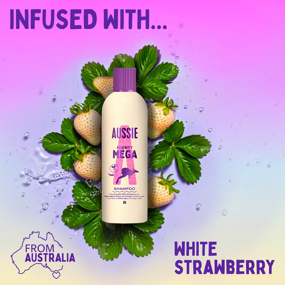 Aussie Mighty Mega Gentle Cleansing Shampoo Image 4