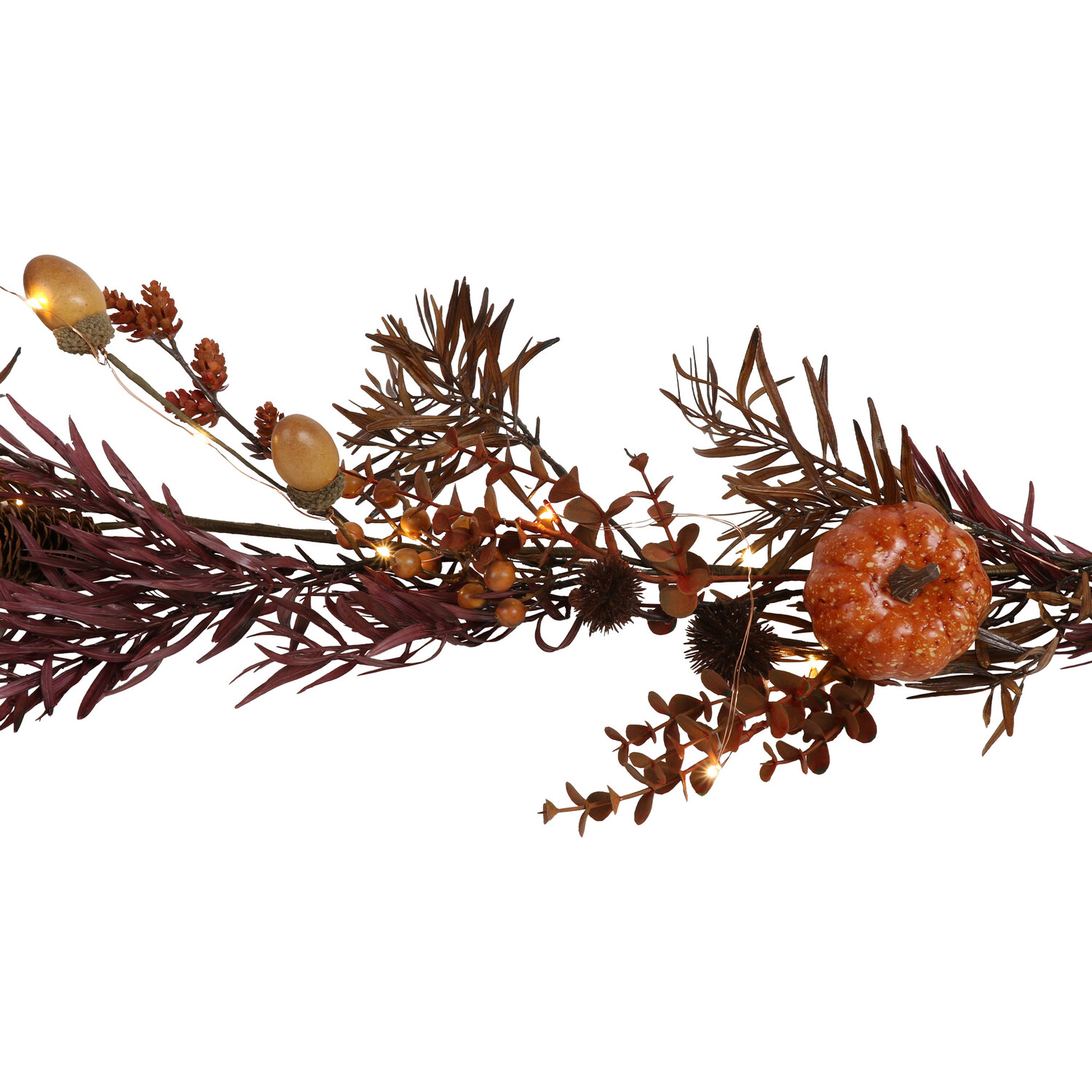Autumnal Amber Bloom LED Garland - Orange Image 4