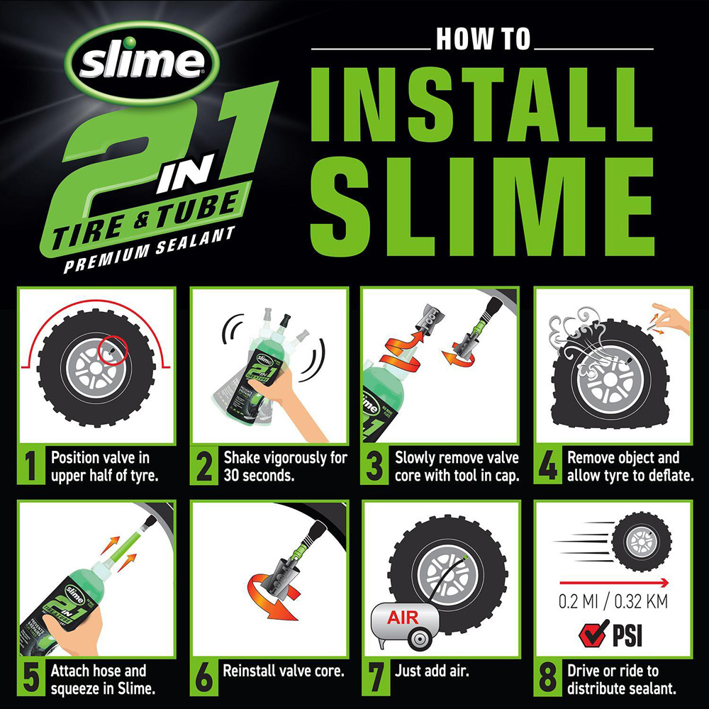Slime 2-in-1 Premium Tyre and Tube Sealant 3.8L Image 5