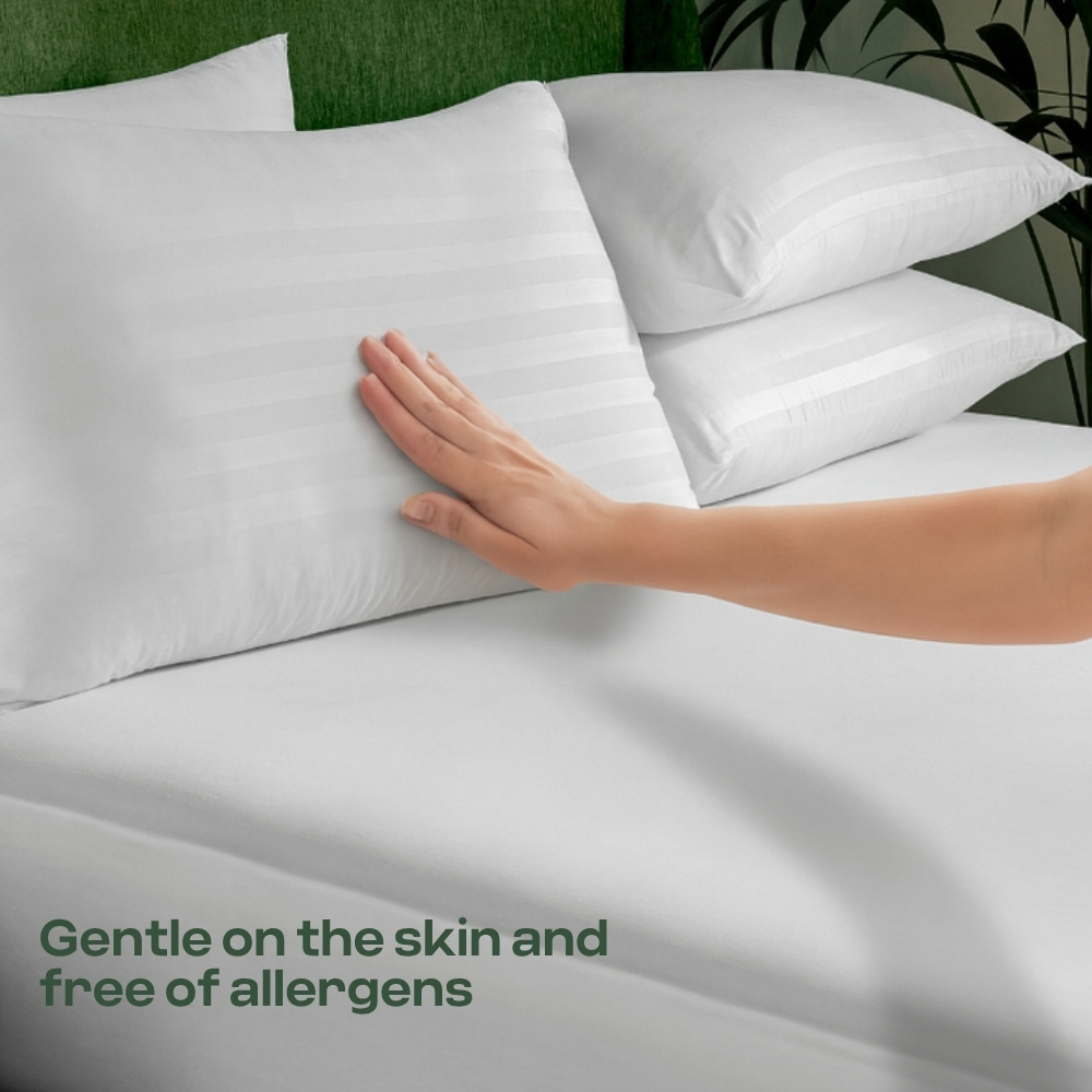 MHG Living King Size Hollowfibre Mattress Topper with 2 Pillows Image 2
