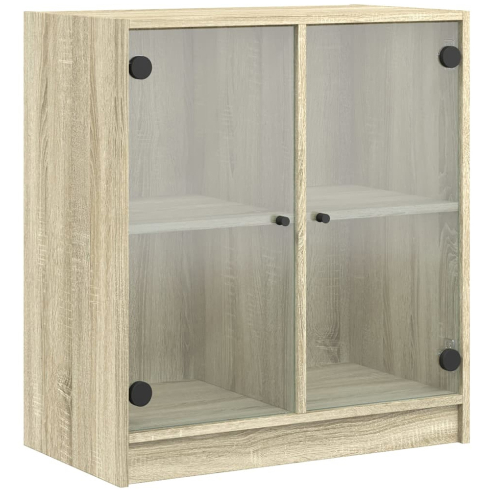 vidaXL 2 Door Oak Side Cabinet Image 2